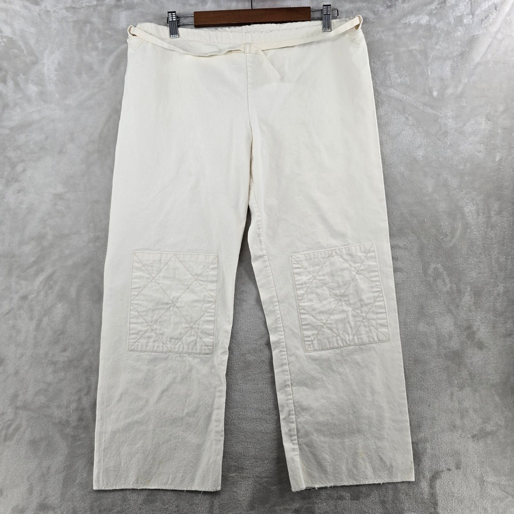 Dosa Judo Pants Women 3 white Organic Cotton Quilted Knee Drawstring